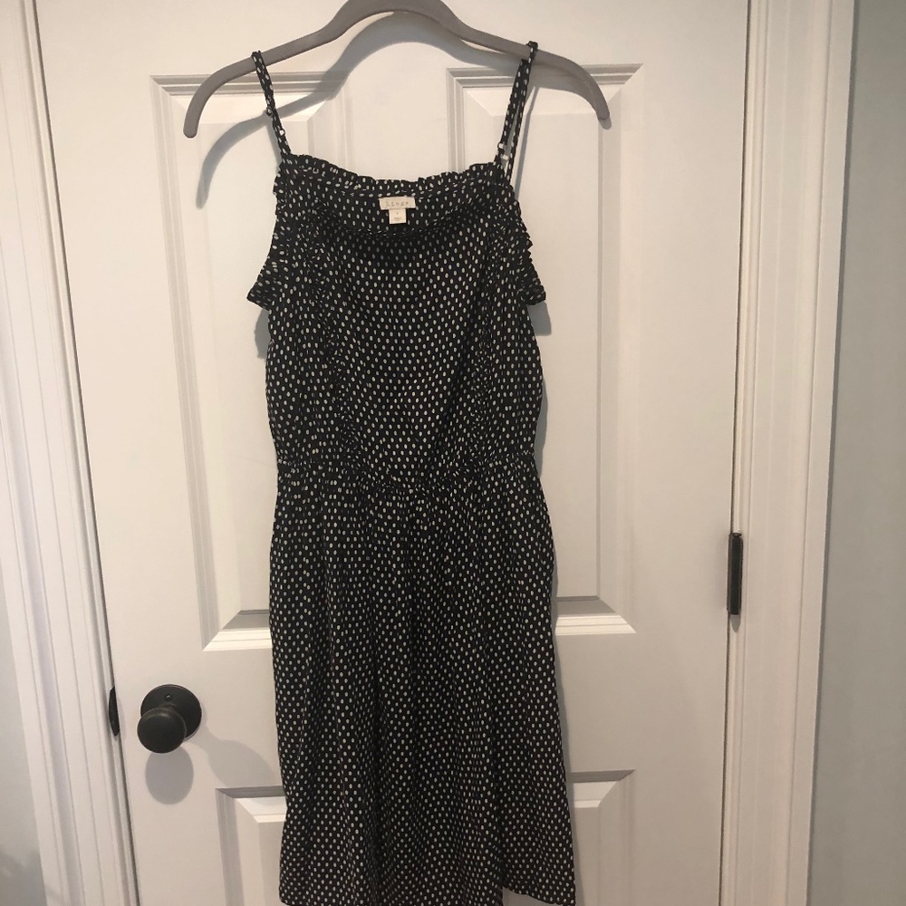 Hinge Black Polka Dot Dress